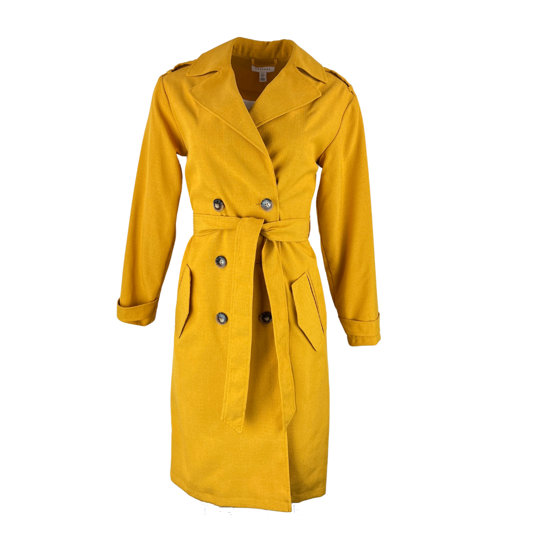 Topshop Mustard Trench Coat