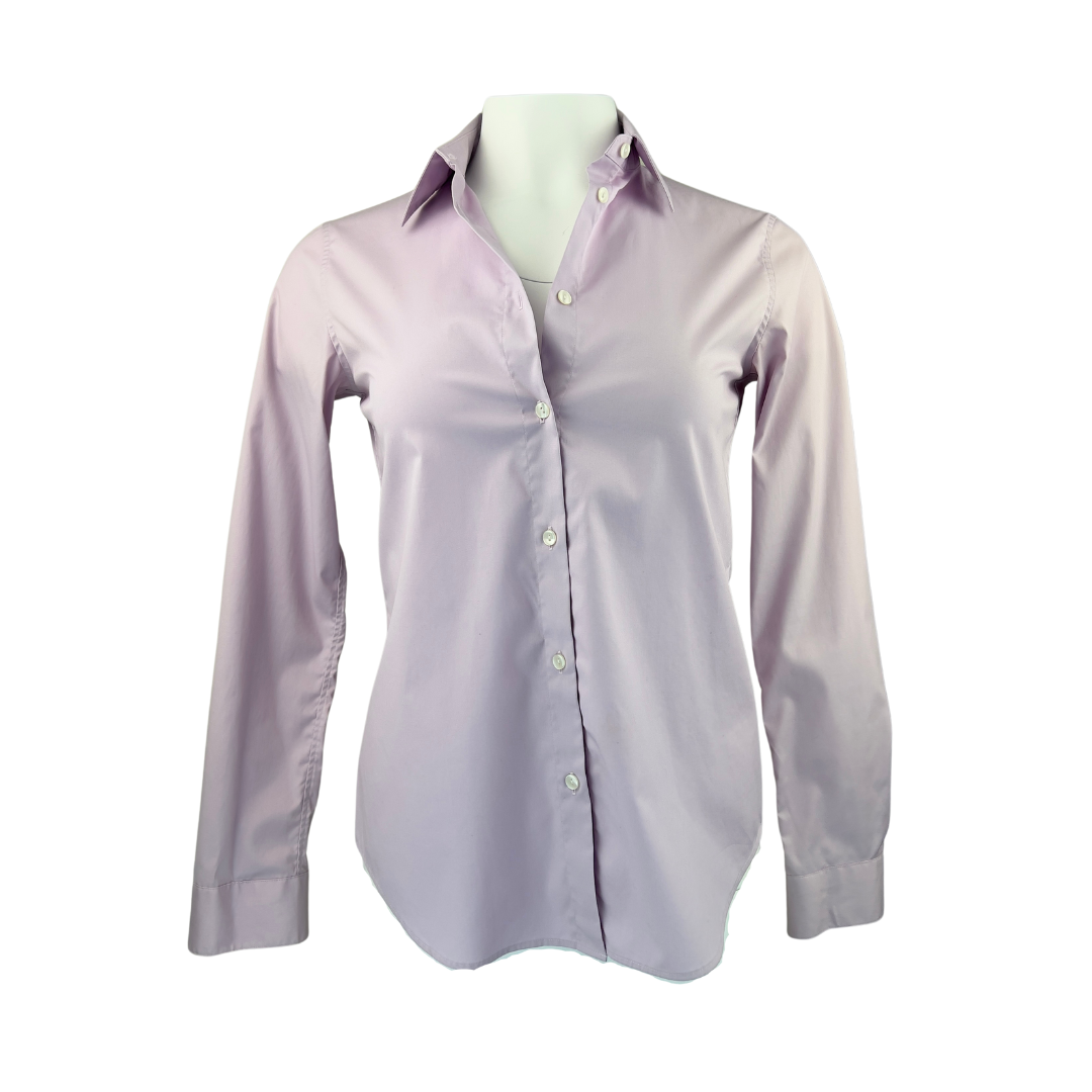 Uniqlo Mauve Fitted Dress Shirt with Stretch Medium