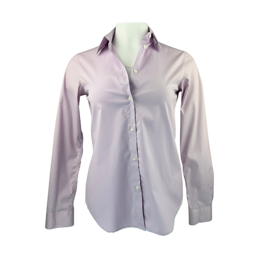 Uniqlo Mauve Fitted Dress Shirt with Stretch Medium