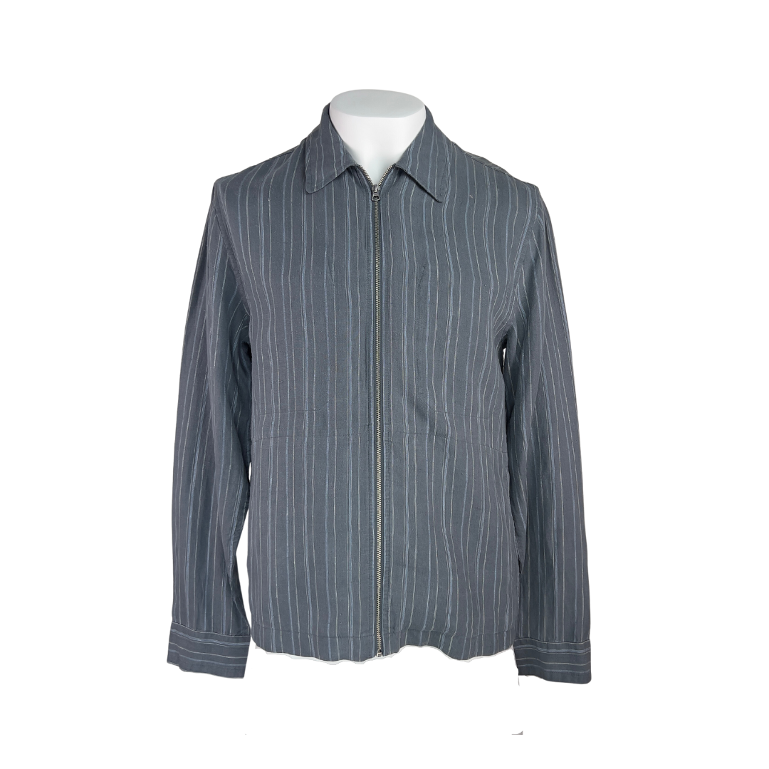 Vince Striped Grey Cotton Jacket