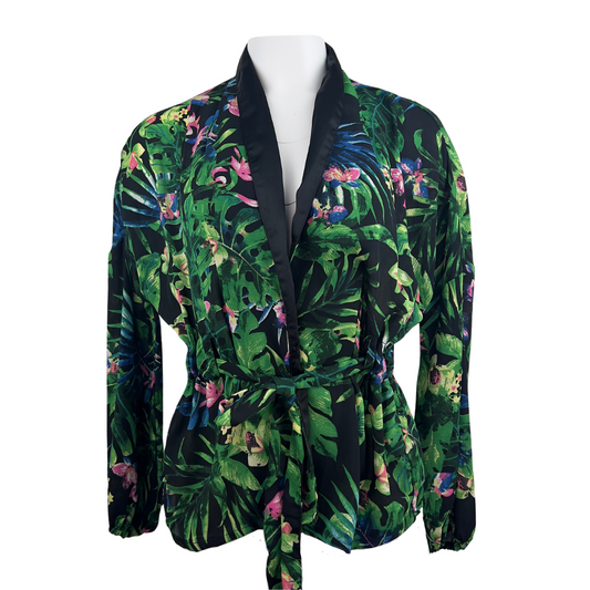 Walter Baker Jungle Print Wrap Top