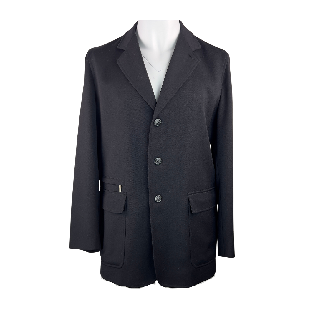 Zegna Deconstructed Black Blazer